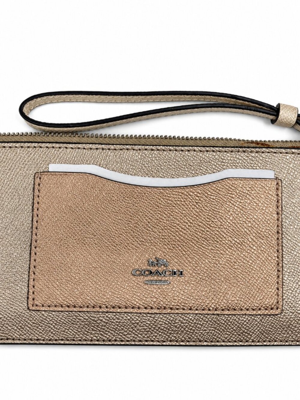 Coach – Metallic Taupe/Champagne – Sierra Satchel + Wristlet – F22318 - Picture 9 of 11